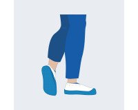 Sovrascarpe monouso in PLP azzurro, 50 unità