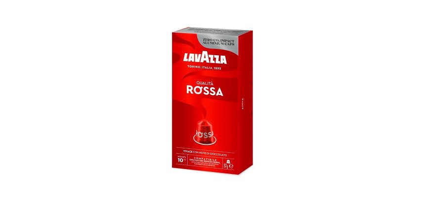 Capsule in alluminio compatibili Nespresso® Qualità Rossa Lavazza 10 unità