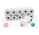 Carta termica in rotolo per registratori di cassa omologati 55 g/m2 57 mm x 35 m bianco - 10 rotoli