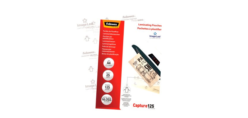 Buste Pouches per plastificazione Fellowes A4 lucido 250µ 25 unità