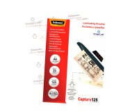 Buste Pouches per plastificazione Fellowes A4 trasparente lucido 160µ (80 per lato) - 25 unità
