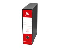 Registratore Bruneau Commerciale dorso 8 cm cartone 28,5 x 32  rosso