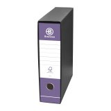 Registratore Bruneau Commerciale dorso 8 cm cartone 28,5 x 32 viola