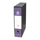 Registratore Bruneau Protocollo dorso 8 cm cartone 28,5 x 35 viola