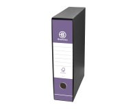 Registratore Bruneau Protocollo dorso 8 cm cartone 28,5 x 35 viola