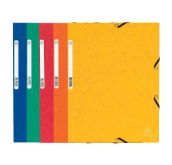 Cartellina tre lembi con elastico Exacompta 24 x 32 cm in comfezione da 10 pezzi