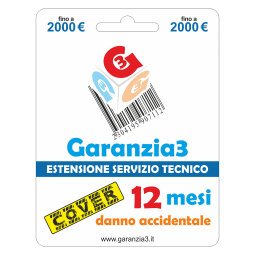 Garanzia 3 Cover Massimale 2000 - 12 mesi