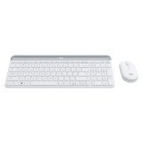 Ensemble clavier et souris sans fil ultra-fin MK470 blanc Logitech