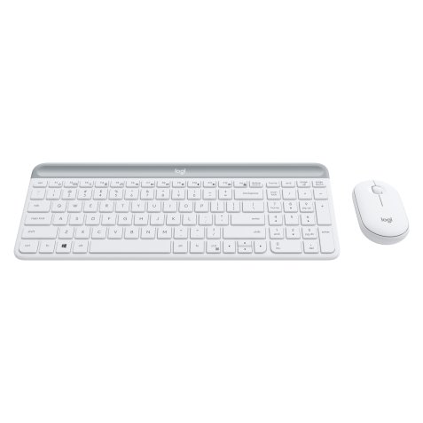 Ensemble clavier et souris sans fil ultra-fin MK470 blanc Logitech