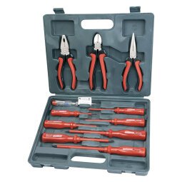 BRÜDER MANNESMANN Kit de tournevis & pinces VDE, 11 pièces