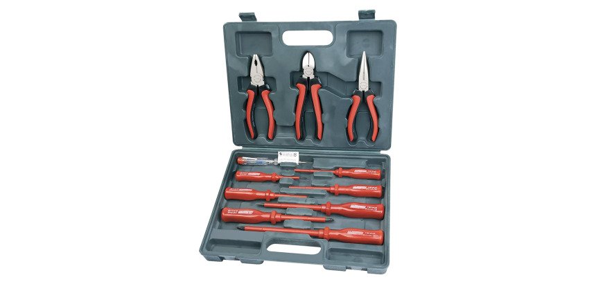 BRÜDER MANNESMANN VDE Screwdriver & Pliers Set, 11 pieces