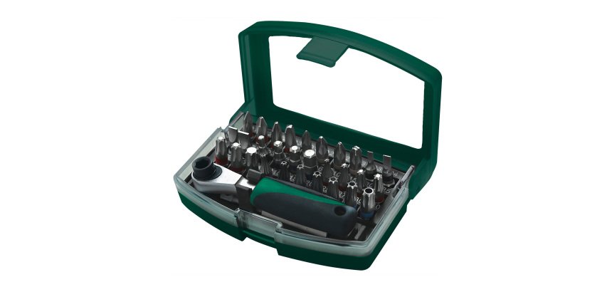 BRÜDER MANNESMANN Jeu d'embouts 32 pièces, malette plastique