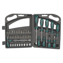 BRÜDER MANNESMANN Kit d'outils, 47 pièces, dans une malette