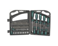 BRÜDER MANNESMANN Kit d'outils, 47 pièces, dans une malette
