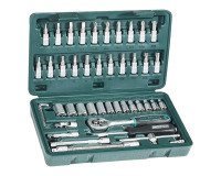 Doppendoos 1/4" BRÜDER MANNESMANN, 46-delig