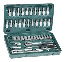 Doppendoos 1/4" BRÜDER MANNESMANN, 46-delig