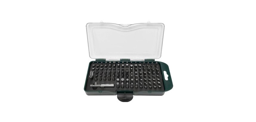 BRÜDER MANNESMANN Jeu d'embouts, 100 pièces, boîte en acier