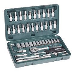 Doppendoos 1/4'' BRÜDER MANNESMANN, 46-delig