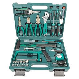 BRÜDER MANNESMANN Jeu d'outils, 74 pièces, dans un coffret