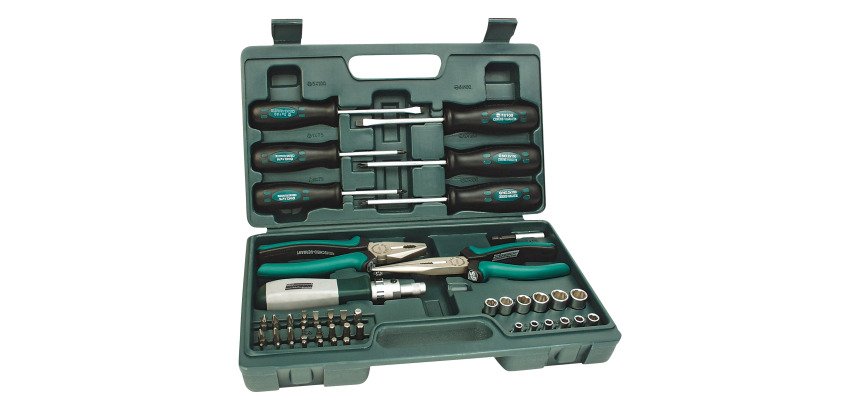BRÜDER MANNESMANN Kit d'outils universels, 45 pièces