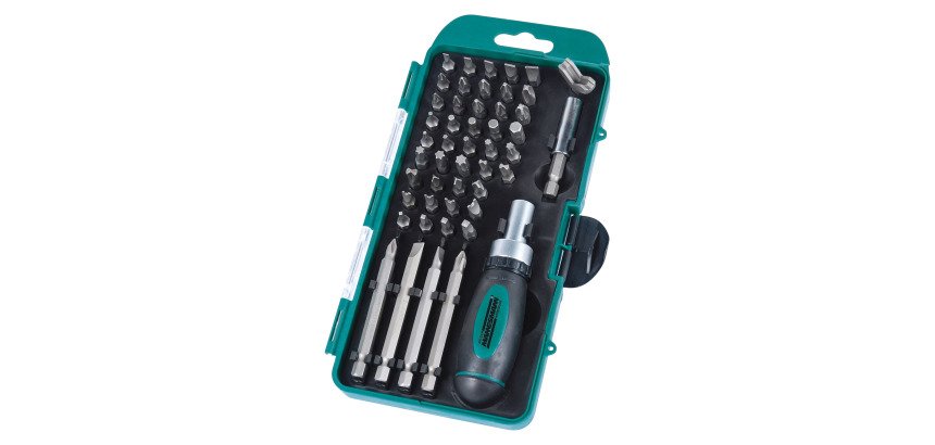 BRÜDER MANNESMANN Jeu d'embouts, 49 pièces, dans un coffret