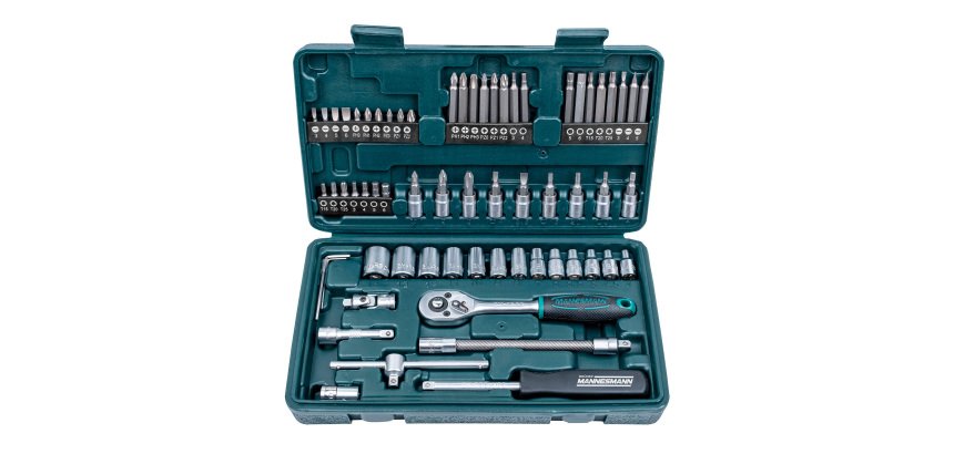 Spielzeug-Steckschlüsselsatz 1/4" BRÜDER MANNESMANN - 65-teiliges Set