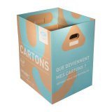 Service de collecte RECYGO - Boîte de collecte pour le tri et le recyclage des emballages carton - Lot de 3 boîtes avec service inclus