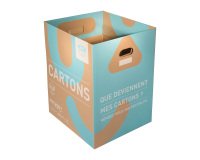 Boîte de collecte pour le tri et le recyclage des emballages carton - Lot de 3