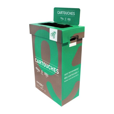 Service de collecte RECYGO - Boîte de collecte pour le tri et le recyclage des cartouches - Lot de 3 boîtes avec service inclus