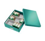Scatola Organizer Leitz Click & Store Acquamarina A4 medium 28 x 37 x 10 cm