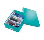 Scatola Organizer Leitz Click & Store Acquamarina A4 medium 28 x 37 x 10 cm
