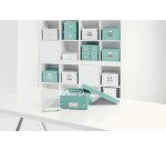 Scatola Organizer Leitz Click & Store Acquamarina A4 medium 28 x 37 x 10 cm