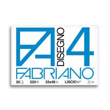 Album da disegno Fabriano F4 303 x 426 mm 220 g/m² 480 x 330 mm bianco 20 fogli