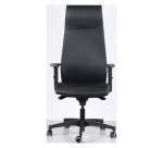 Sedia Direzionale "ITALIA" effetto pelle AureaMood nero