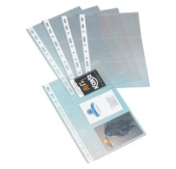 Recambio 10 Fundas 23 x18,7cm  para tarjetas de tamaño 105 x 68 mm