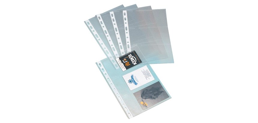 Recambio 10 Fundas 23 x18,7cm  para tarjetas de tamaño 105 x 68 mm