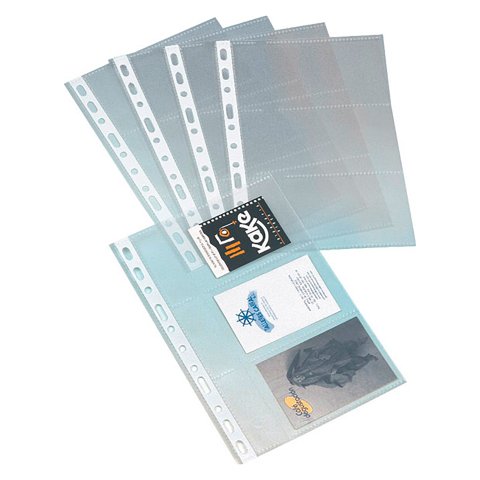 Recambio 10 Fundas 23 x18,7cm para tarjetas de tamaño 105 x 68 mm