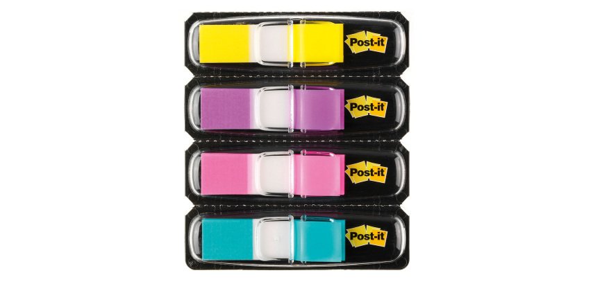 Post-it Index Flags 683-4AB 11.9 x 43.2 mm Assorted 35 x 4 Pack