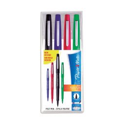Penne con punta sintetica Paper Mate Flair Original assortiti 4 unità