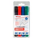 edding Whiteboard marker 660 Bullet tip Black / Blue / Red / Green Pack 4