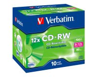 CD-RW Verbatim 8-12x 700 mb 10 unità