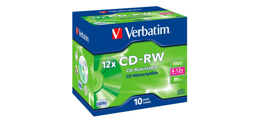 Verbatim CD-RW 700 MB Pack of 10