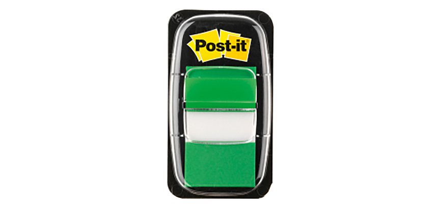 Index Post-it Medium Verde senza rigatura non perforato 25,4 x 43,2 mm 2,54 x 4,32 cm 70 g/m² 50 segnapagina