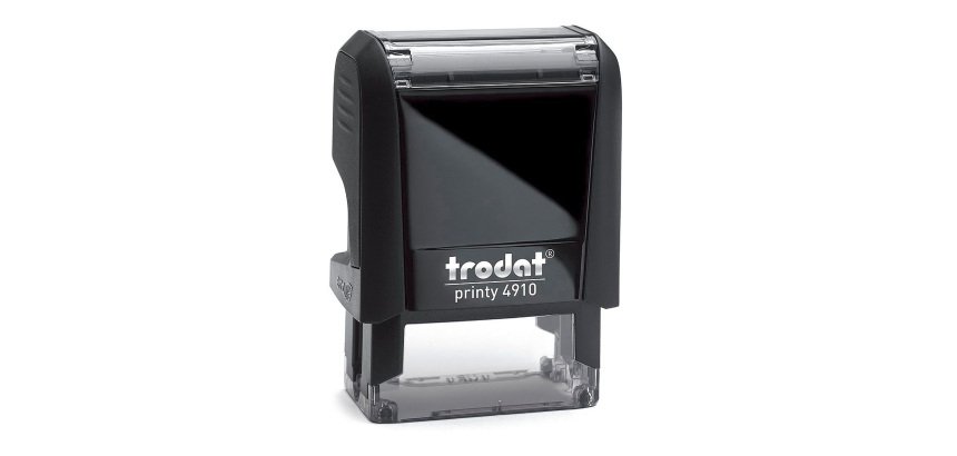 Timbro TRODAT Printy 4910 personalizzato - 26 x 9 mm max 3 righe nero
