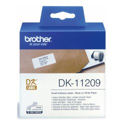 Brother DK-11209 Authentic Small Shipping Labels Self Adhesive White 29 x 62 mm 800 Labels