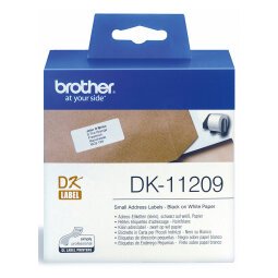 Etichette per indirizzi Brother DK11209 29 x 62 mm nero 800 etichette