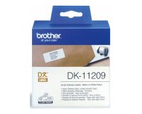 Brother DK-11209 Authentic Small Shipping Labels Self Adhesive White 29 x 62 mm 800 Labels