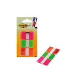 Index Post-it Strong Assortiti senza rigatura 25,4 x 38 mm 2,54 x 3,8 cm 3 unità da 22 segnapagina