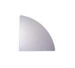 Raccordo angolare 90 gradi contemporanea acero 800 x 780 x 22 mm