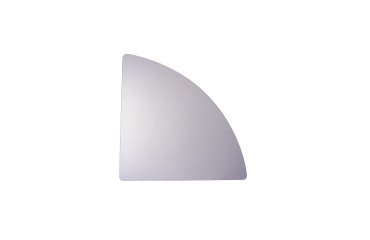 Raccordo angolare 90 gradi contemporanea acero 800 x 780 x 22 mm